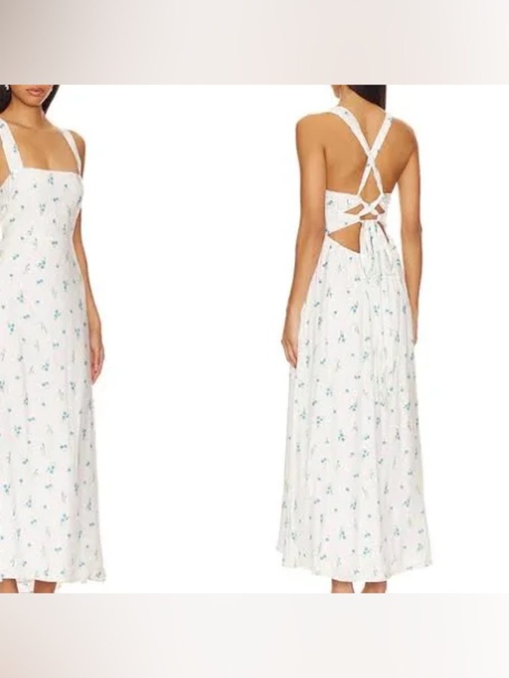 🌟NWT 🌟 Show Me Your Mumu Marmont Midi Dress in Bluebell Ditsy🌟